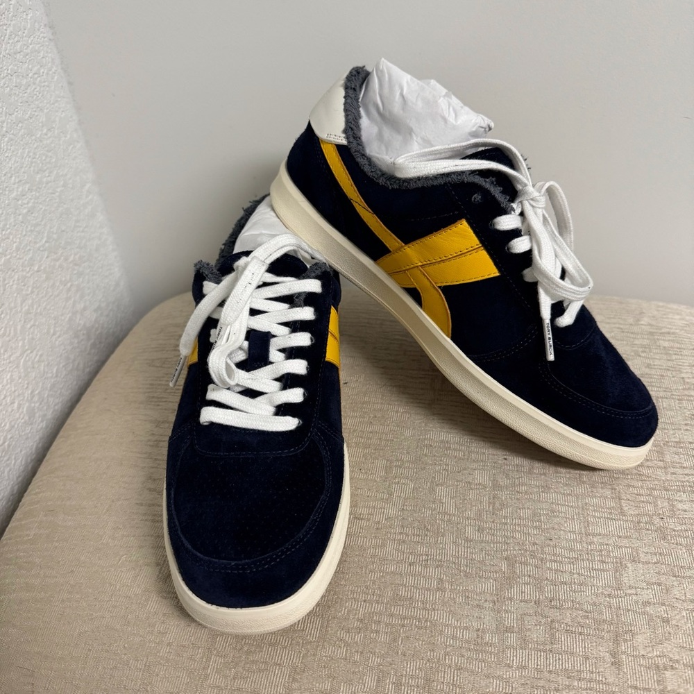 Tory Burch Hank Suede Court Sneakers - Picture 2 of 11